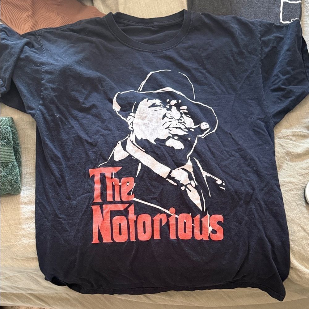 The Notorious Black Graphic T-Shirt VINTAGE T Shirt Size Medium